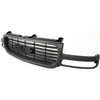 GRILLE BLACK HORIZONTAL BARS W/TEXTURED GRAY FRAME REPLACEMENT FOR GMC YUKON 2000 PARTSLINK NUMBER  GM1200429