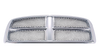 GRILLE ASSEMBLY BLACK WITH CHROME FRAME REPLACEMENT FOR DODGE PICKUP DODGE RAM 1500 2002 PARTSLINK NUMBER  CH1200248