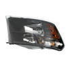 HEAD LAMP LH HALOGEN STD TYPE W/BLACK BEZEL HQ  REPLACEMENT FOR RAM PICKUP RAM 1500 2015 PARTSLINK NUMBER  CH2518149