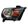 HEAD LAMP RH HALOGEN W/ GUN METAL GRAY STRIP BETWEEN AMBER LENSES / FOR GT/BOSS/CALIFORNIA EDITION HQ   REPLACEMENT FOR FORD MUSTANG GT 2013 PARTSLINK NUMBER  FO2503276