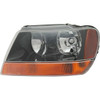 HEAD LAMP LH YELLOW HQ REPLACEMENT FOR JEEP GRAND CHEROKEE 2002 PARTSLINK NUMBER  CH2502121