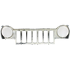 GRILLE BLACK REPLACEMENT FOR JEEP LIBERTY 2002 PARTSLINK NUMBER  CH1200232