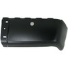 BUMPER END RR RH BLACK W/SENSOR HOLE STEEL	  REPLACEMENT FOR GMC PICKUP GMC SIERRA HYBRID 2013 PARTSLINK NUMBER GM1105148