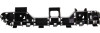 BUMPER BRACKET FR RH SPACER   REPLACEMENT FOR HONDA ACCORD SEDAN 2013 PARTSLINK NUMBER  HO1043115U