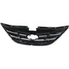 GRILLE MATTE BLACK W/CHROME MLDG EXCLUDE HYB   REPLACEMENT FOR HYUNDAI SONATA 2013 PARTSLINK NUMBER  HY1200162U