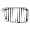 GRILLE RH BLACK W/CHROME TRIM REPLACEMENT FOR BMW 3 SERIES CONVERTIBLE 2003 PARTSLINK NUMBER  BM1200163