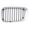 GRILLE LH BLACK W/CHROME TRIM REPLACEMENT FOR BMW 3 SERIES CONVERTIBLE 2003 PARTSLINK NUMBER  BM1200164