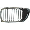 GRILLE RH CHROME.BLACK REPLACEMENT FOR BMW 3 SERIES SEDAN EXCULDE 330E AND 340I 2003 PARTSLINK NUMBER  BM1200129