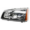 HEAD LAMP LH W/O CLADDING HQ REPLACEMENT FOR CHEVROLET PICKUP CHEVY SILVERADO-1500, 2500-3500 2003 PARTSLINK NUMBER  GM2502257