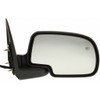 DOOR MIRROR RH POWER HTD W/MANUAL FOLDING W/PUDDLE LAMP TEXTURED  REPLACEMENT FOR CHEVROLET SUBURBAN 2006 PARTSLINK NUMBER  GM1321247