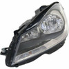 HEAD LAMP LH HALOGEN BLACK HOUSING CPE W/O CORNERING LAMP HQ REPLACEMENT FOR MERCEDES C350 2013 PARTSLINK NUMBER MB2502186