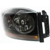 HEAD LAMP RH W/BLACK BEZEL CAPA  REPLACEMENT FOR DODGE PICKUP DODGE RAM 1500 2006 PARTSLINK NUMBER   	CH2519115C