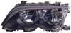HEAD LAMP LH HALOGEN BLACK HQ REPLACEMENT FOR BMW 3 SERIES WAGON 2004 PARTSLINK NUMBER  BM2502122