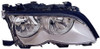 HEAD LAMP RH CHROME HALOGEN HQ REPLACEMENT FOR BMW 3 SERIES WAGON 2004 PARTSLINK NUMBER  BM2503165