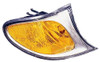 SIDE MARKER LAMP RH AMBER W/CHROME BEZEL HQ REPLACEMENT FOR BMW 3 SERIES WAGON 2004 PARTSLINK NUMBER  BM2521110