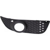 FOG LAMP COVER FR RH MATTE-BLACK W/FOG LAMP HOLE (BEZEL)        REPLACEMENT FOR MITSUBISHI LANCER SPORTBACK 2013 PARTSLINK NUMBER  MI1039107