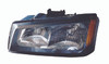 HEAD LAMP LH W/O CLADDING HQ REPLACEMENT FOR CHEVROLET AVALANCHE 2004 PARTSLINK NUMBER GM2502257U