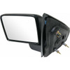 DOOR MIRROR LH MANUAL STD SQUARE DESIGN TEXTURED  REPLACEMENT FOR FORD PICKUP FORD LIGHTDUTY (F150) 2006 PARTSLINK NUMBER  	FO1320244