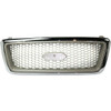 GRILLE CHROME FRAME W/CHAMPAGNE HONEYCOMB LARIAT MODEL  REPLACEMENT FOR FORD PICKUP FORD LIGHTDUTY (F150) 2006 PARTSLINK NUMBER  FO1200427