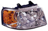HEAD LAMP RH CHROME W/O OFF ROAD PKG HQ REPLACEMENT FOR FORD EXPEDITION 2004 PARTSLINK NUMBER FO2503181