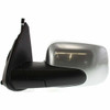 DOOR MIRROR LH POWER SATIN CHROME REPLACEMENT FOR  CHEVROLET HHR 2007 PARTSLINK NUMBER  GM1320369