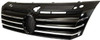 GRILLE PAINTED-BLACK W/6 VERTICAL CHROME MLDG STRIPS      REPLACEMENT FOR VOLKSWAGEN PASSAT  2013 PARTSLINK NUMBER  VW1200153