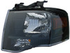 HEAD LAMP LH BLACK BEZEL HQ REPLACEMENT FOR FORD EXPEDITION EL 2007 PARTSLINK NUMBER  FO2502227