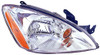 HEAD LAMP RH CHROME BEZEL EXCLUDE RALLIART REPLACEMENT FOR MITSUBISHI LANCER 2004 PARTSLINK NUMBER MI2503136