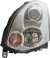 HEAD LAMP LH HID HQ REPLACEMENT FOR INFINITI G35 COUPE 2007 PARTSLINK NUMBER  IN2502128