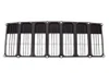 GRILLE BLACK REPLACEMENT FOR JEEP COMPASS MK 2007 PARTSLINK NUMBER  CH1200319