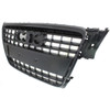 GRILLE BLACK W/BLACK FRAME  REPLACEMENT FOR AUDI A4 2012 PARTSLINK NUMBER  	AU1200117