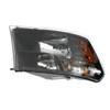 HEAD LAMP LH HALOGEN STD TYPE W/BLACK BEZEL HQ REPLACEMENT FOR RAM PICKUP-RAM-1500-CLASSIC-2019-2021 2023 PARTSLINKS NUMBER CH2518149