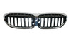 GRILLE GLOSS BLACK CHROME FRAME W/ ALLL BLACK SLUTS W/M-SPORT PKG REPLACEMENT FOR BMW 330I SEDAN-2019-2022 2020 PARTSLINK NUMBER  BM1200310