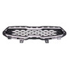 GRILLE MATTE BLACK W/SILVER/GRAY MOULDING FR/LXS MODEL REPLACEMENT FOR KIA FORTE 2020 PARTSLINK NUMBER KI1200204