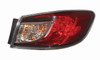 TAIL LAMP RH W/O LED SDN CAPA REPLACEMENT FOR MAZDA MAZDA 3 2010 PARTSLINK NUMBER  MA2801144C