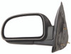 DOOR MIRROR LH MANUAL FOLDING BLACK REPLACEMENT FOR CHEVROLET TRAILBLAZER 2002 PARTSLINK NUMBER GM1320264