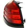 TAIL LAMP RH (BLACK MOULDING-2 BULB-RED) HQ  REPLACEMENT FOR FORD CROWN VICTORIA 2001 PARTSLINK NUMBER  FO2801160