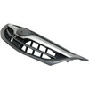 GRILLE MATTE-BLACK W/MOULDING SILVER GRAY REPLACEMENT FOR SUBARU IMPREZA 2010 PARTSLINK NUMBER  SU1200144