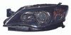 HEAD LAMP LH BLACK HALOGEN CAPA REPLACEMENT FOR SUBARU IMPREZA 2010 PARTSLINK NUMBER  SU2502125C