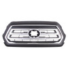 GRILLE FR PTM W/SILVER CENTER/CHROME OUTER MOLDING FOR LTD MODELS REPLACEMENT FOR TOYOTA TACOMA PICKUP 4WD 2020 PARTSLINK NUMBER  TO1200470
