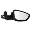 DOOR MIRROR RH POWER PTM HTD W/BLIND SPOT POWER FOLD REPLACEMENT FOR VOLKSWAGEN PASSAT(2012-) 2020 PARTSLINK NUMBER  VW1321166