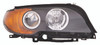 HEAD LAMP RH HALOGEN AMBER TURN SIGNAL HQ REPLACEMENT FOR BMW 3 SERIES CONVERTIBLE 2005 PARTSLINK NUMBER BM2503143