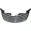 GRILLE PRIMED-BLACK W/CHROME MLDG REPLACEMENT FOR CHRYSLER PT CRUISER 2008 PARTSLINK NUMBER  CH1200292