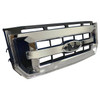 GRILLE CHROME 3 BAR STYLE W/BLACK MESH  REPLACEMENT FOR FORD PICKUP F150 2015 PARTSLINK NUMBER  FO1200584