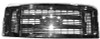 GRILLE GREY W/CHROME MOLDING REPLACEMENT FOR FORD VAN FORD ECONOLINE 2008 PARTSLINK NUMBER  FO1200507