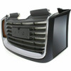 GRILLE W/O HEAD LAMP WASHER HOLE BLACK/CHROME SLE REPLACEMENT FOR GMC ENVOY XUV 2005 PARTSLINK NUMBER GM1200465