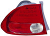 TAIL LAMP LH CAPA REPLACEMENT FOR HONDA CIVIC SEDAN 2008 PARTSLINK NUMBER  HO2800166C