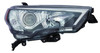 HEAD LAMP RH HALOGEN W/CHROME TRIM/BLACK BEZEL HQ  REPLACEMENT FOR TOYOTA 4RUNNER 2019 PARTSLINK NUMBER TO2519150