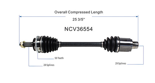C V AXLE RH REPLACEMENT FOR HONDA PILOT 2005 PARTSLINK NUMBER NCV36554 C V AXLE RH REPLACEMENT FOR HONDA PILOT 2005 PARTSLINK NUMBER NCV36554