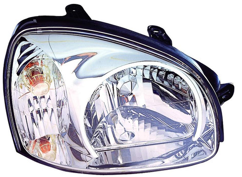 HEAD LAMP RH FROM 7/14/03 HQ REPLACEMENT FOR HYUNDAI SANTA FE 2005 PARTSLINK NUMBER HY2503134 HEAD LAMP RH FROM 7/14/03 HQ REPLACEMENT FOR HYUNDAI SANTA FE 2005 PARTSLINK NUMBER HY2503134